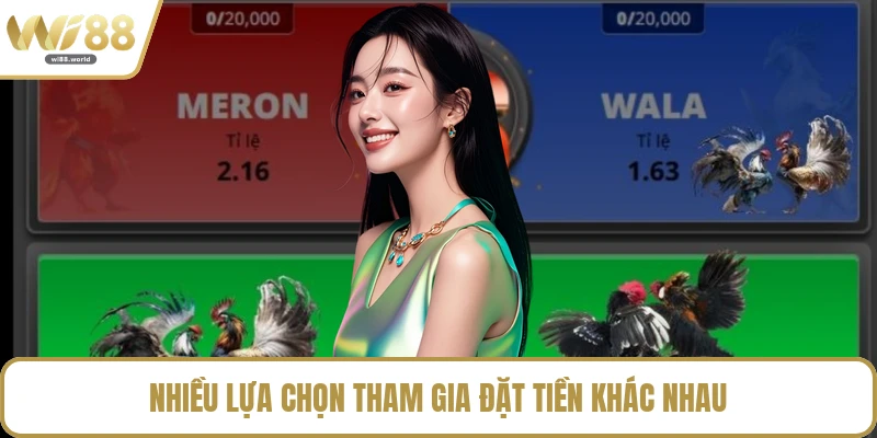 Nhiều lựa chọn tham gia đặt tiền khác nhau