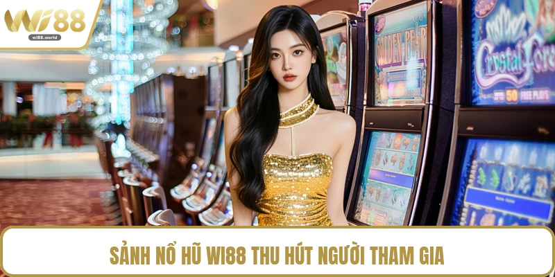 Sảnh nổ hũ WI88 thu hút người tham gia