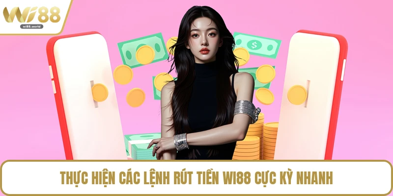 Thực hiện các lệnh rút tiền WI88 cực kỳ nhanh